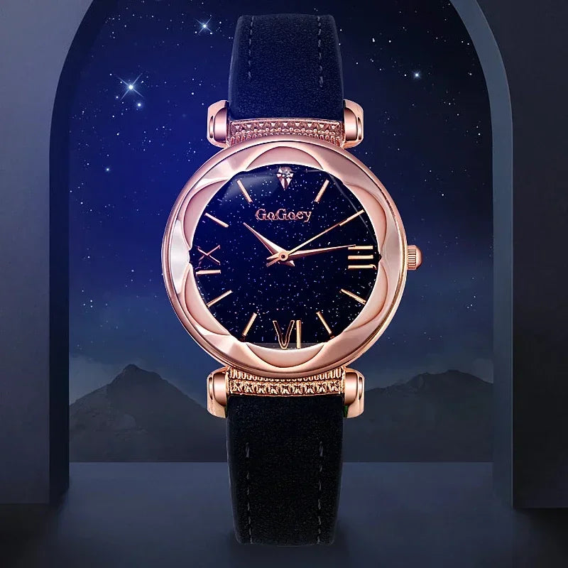 women watches uk | Ladies Starry Sky Quartz Wristwatch