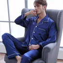 men's pyjamas uk,Sleepwear For Man Shirt Long Sleeve Pyjama blue