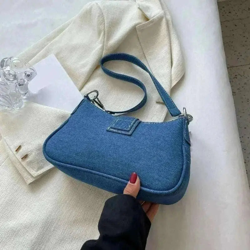 Small Denim Crossbody Bag | Clothing Casual UK