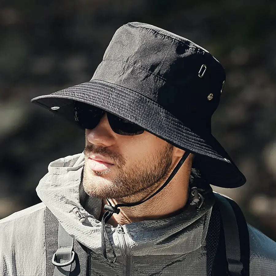Summer Bucket Hat For Men Black