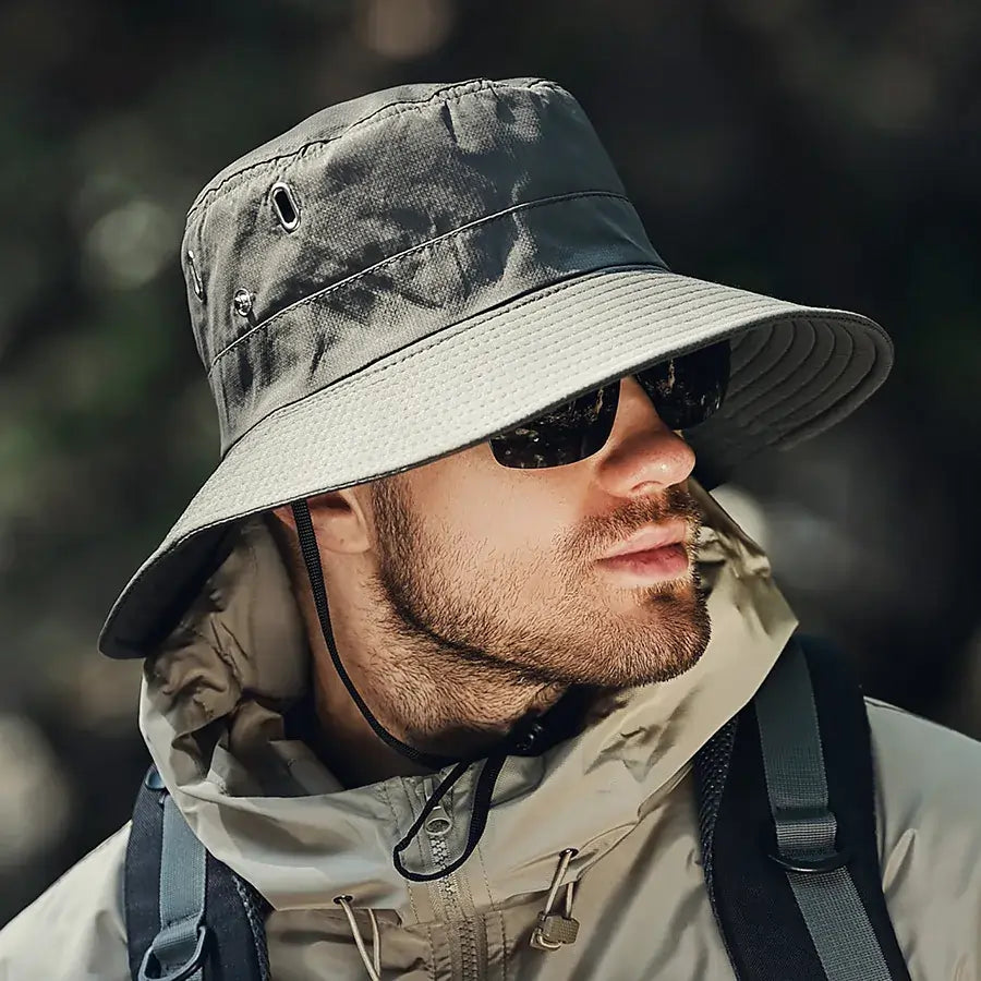 Summer Bucket Hat For Men Dark Green
