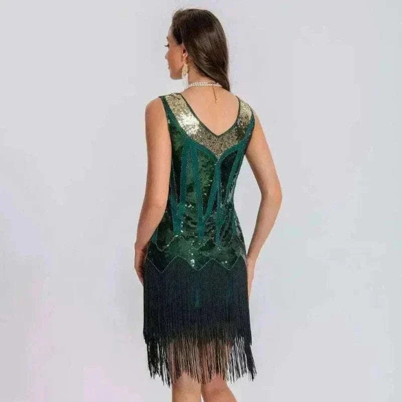 dress online uk,  Summer Dress for Women Dark Green Back View Clothing Fashion