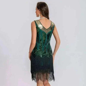 dress online uk,  Summer Dress for Women Dark Green Back View Clothing Fashion