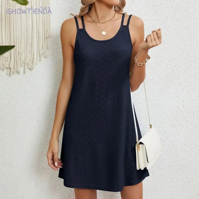 Summer Dresses Navy For Women 2024