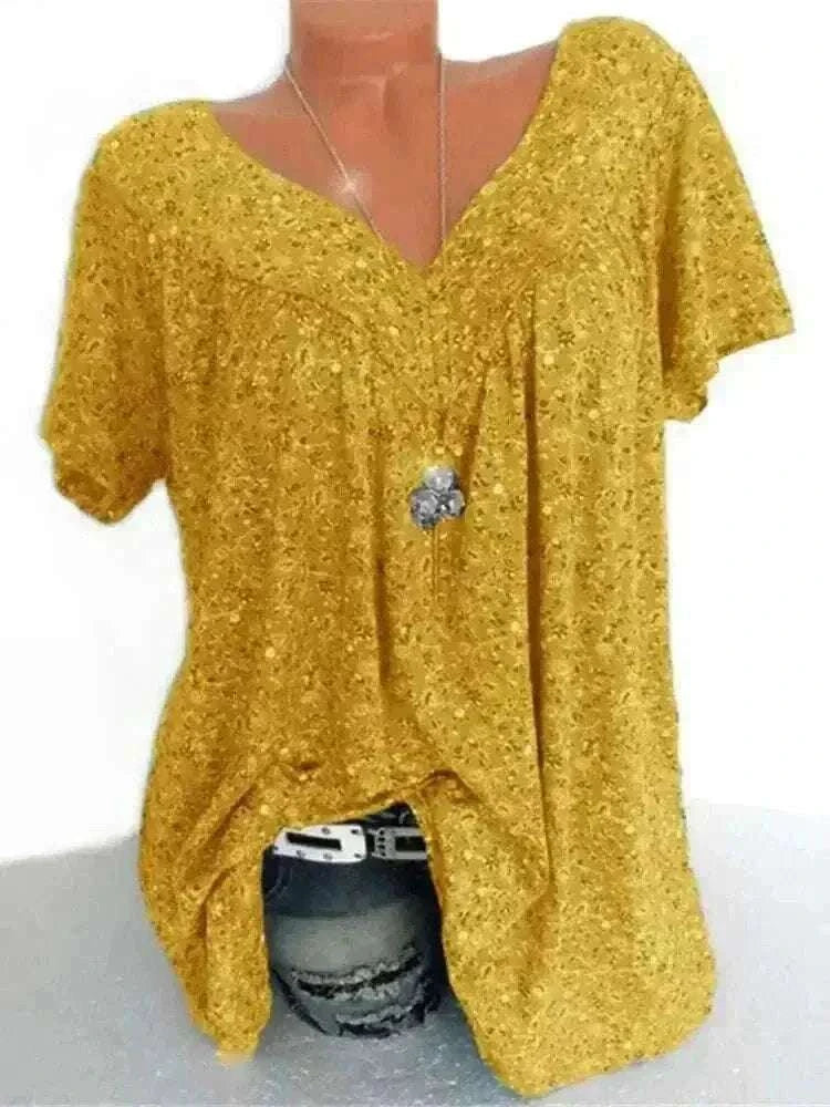 Summer Loose Yellow Sleeveless Long Tank T-Shirt