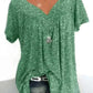 Summer Loose Green Sleeveless Long Tank T-Shirt