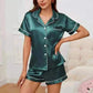 pajamas for women uk,Women Wearing Dark Green Wearing pyjama sets