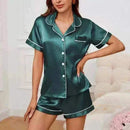 pajamas for women uk,Women Wearing Dark Green Wearing pyjama sets