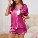pajamas for women uk, Women Wearing Rose Red Wearing pyjama sets