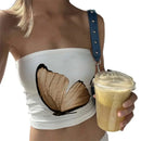 Summer Tube Tops For Women Floral Print Off B Variant1