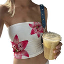 Summer Tube Tops For Women Floral Print Off c Variant1
