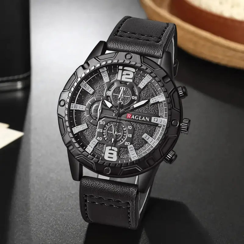 watches uk,  Top Brand Watch For Men Fashion Watches Leather Strap black