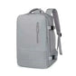 Travel Backpack Women Grey Large Capacity Waterproof Anti-Theft Casual Side View