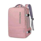 Travel Backpack Women Pink Large Capacity Waterproof Anti-Theft Casual Side View