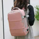 Travel Backpack Women Pink Large Capacity Waterproof Anti-Theft Casual