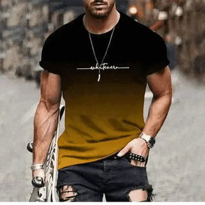 mens t shirt uk, Trend Gradient Men's  T-Shirt