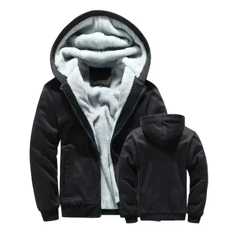 winter coats men offers Realxizi Winter Black Men Jacket Casual Pose