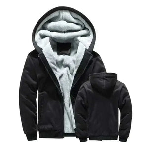 Realxizi Winter Black Men Jacket Casual Pose