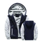 mens winter jackets uk offers Realxizi Winter Blue Gray Men Jacket Casual Pose