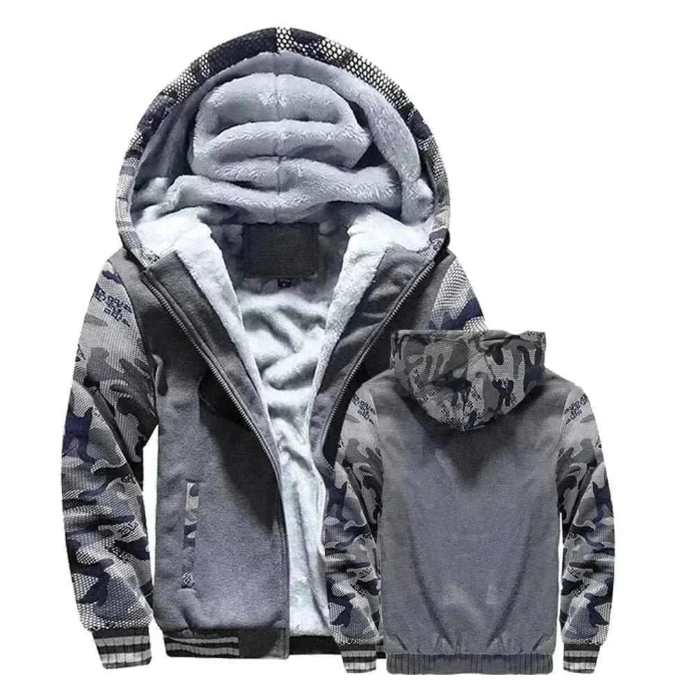 mens winter jackets uk offers Realxizi Winter Dark Grey  Men Jacket Casual Pose