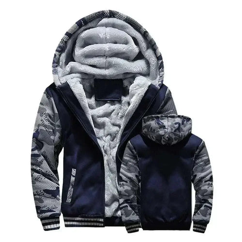 winter coats men offers Realxizi Winter Navy Blue Men Jacket Casual Pose