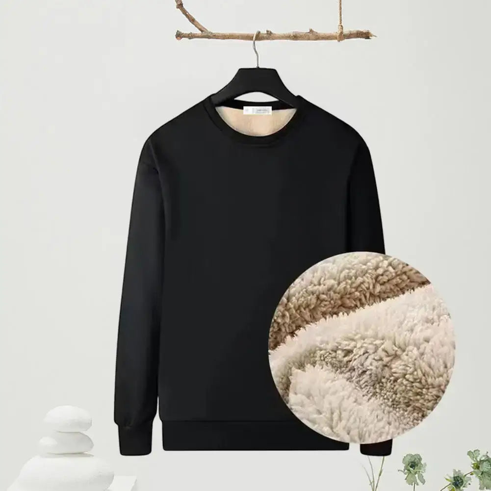 Winter Man Back Warm Fleece Lined front Look