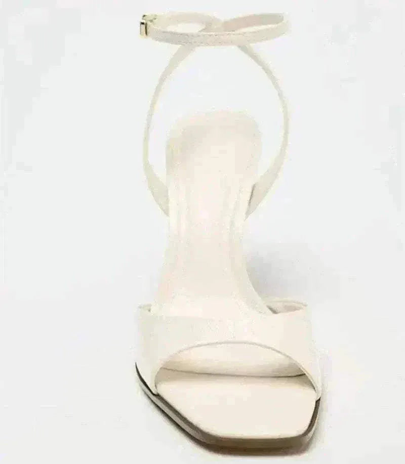 Elegant Ankle Strap High Heels Ladies Square Toe Fashion