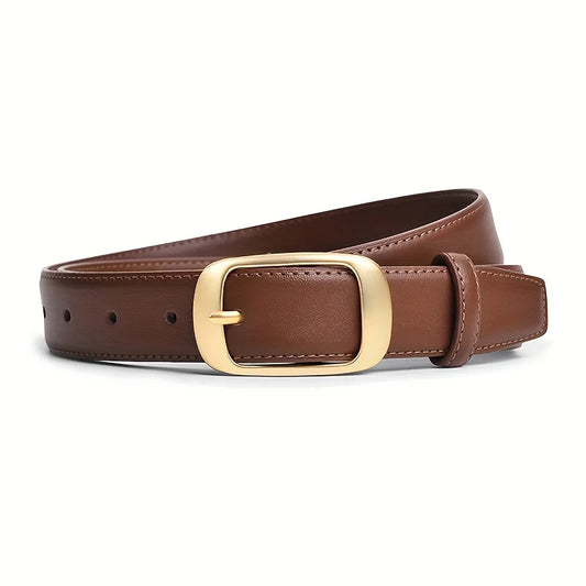 Women's Leather Belts For Jeans Brown