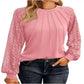 summer tops uk, Women's Round Pink Lantern Long Casual Top