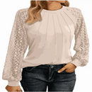 ladies summer tops uk, Women's Round White Lantern Long Casual Top