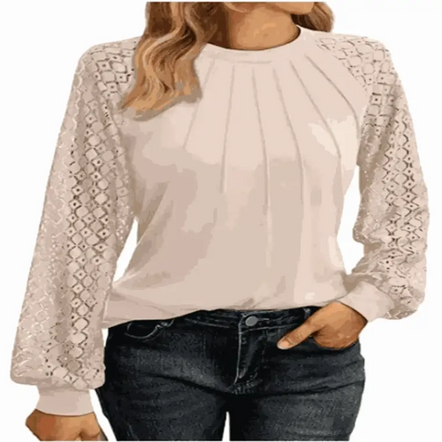 ladies summer tops uk, Women's Round White Lantern Long Casual Top