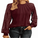 ladies summer tops uk, Women's Round Lantern Long Casual Top