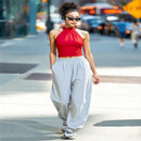 ladies tops uk,  Women's Sleeveless Solid Color T Shirt Basic Crop Tops Red