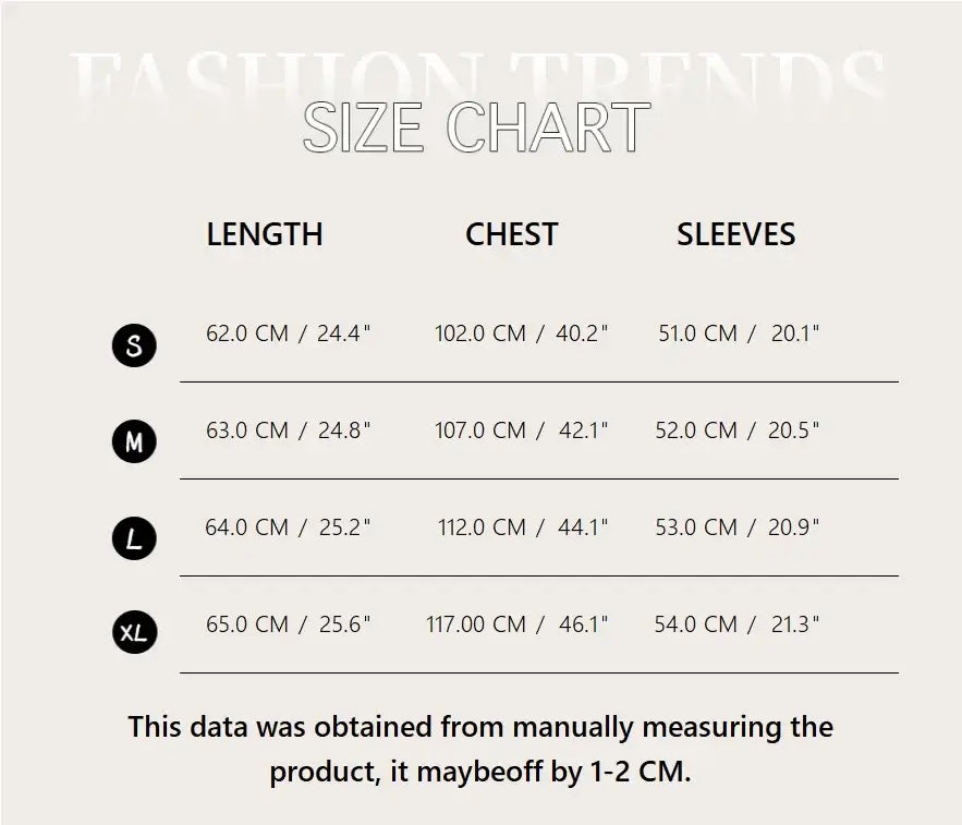jumpers, Women's Sweaters Autumn Winter 2025 Size Chart