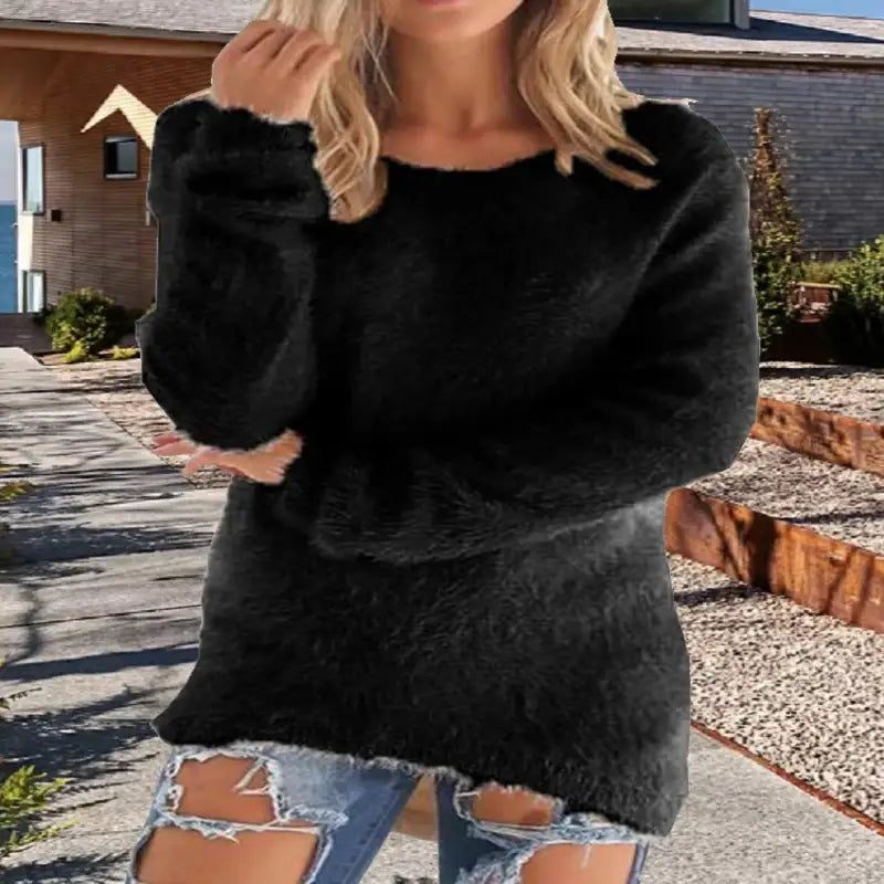 Women's Sweaters Comfortable Long Sleeve O Neck Casual | jumpers uk