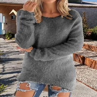 Women's Sweaters Comfortable Long Sleeve O Neck Casual | jumpers uk