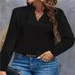 ladies summer tops uk, Women Wearing Youth Top Mujer Elegant Black Chiffon Blouse Spring Autumn Casual Long Sleeve