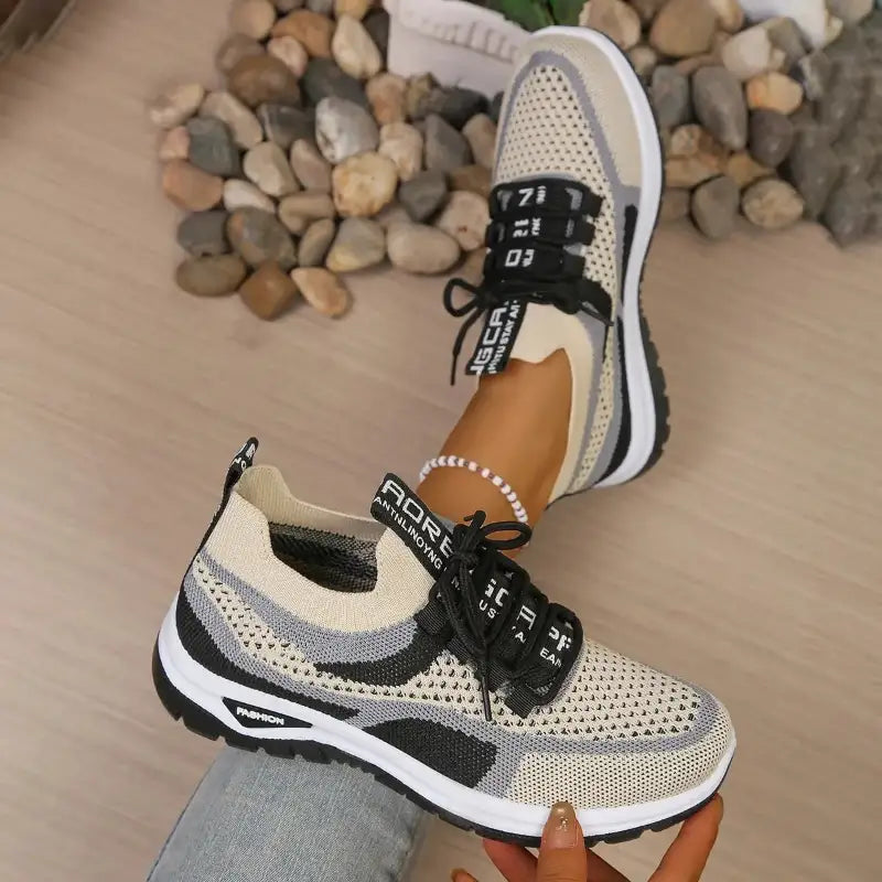 Women's shoes summer 2026 Black Khaki Front