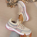 Women's shoes summer 2026 Khaki Pink Front View