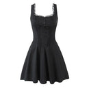 ladies dresses uk, YENKYE New Women Elegant Party Mini Dresses Black1