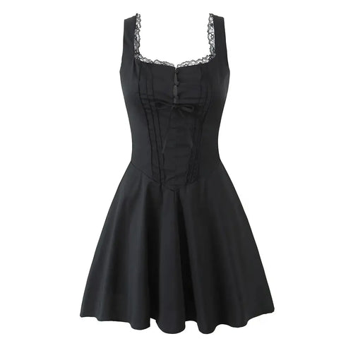 ladies dresses uk, YENKYE New Women Elegant Party Mini Dresses Black1