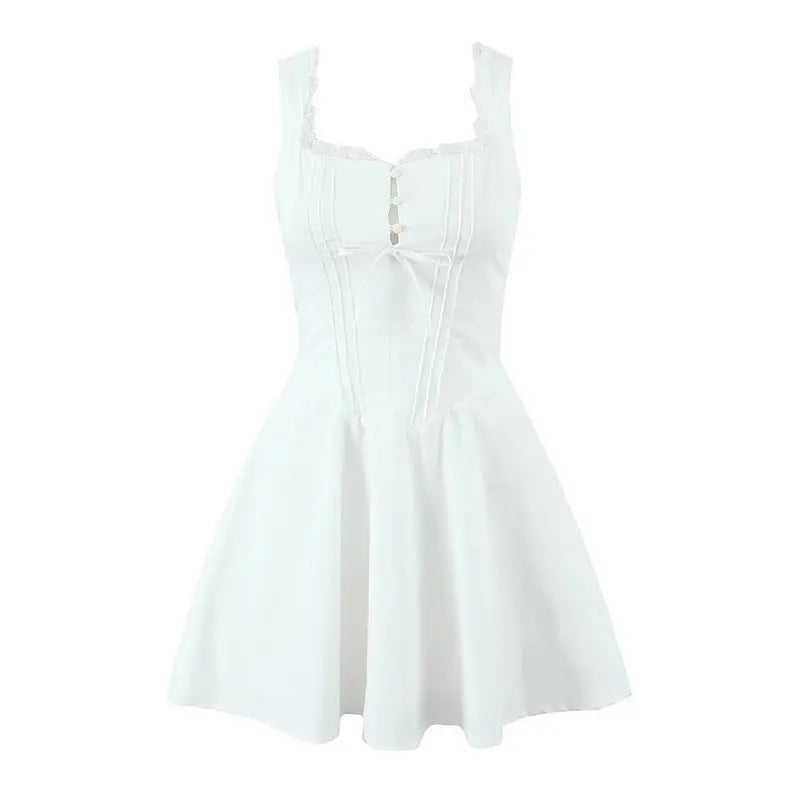 ladies dresses uk, YENKYE New Women Elegant Party Mini Dresses White