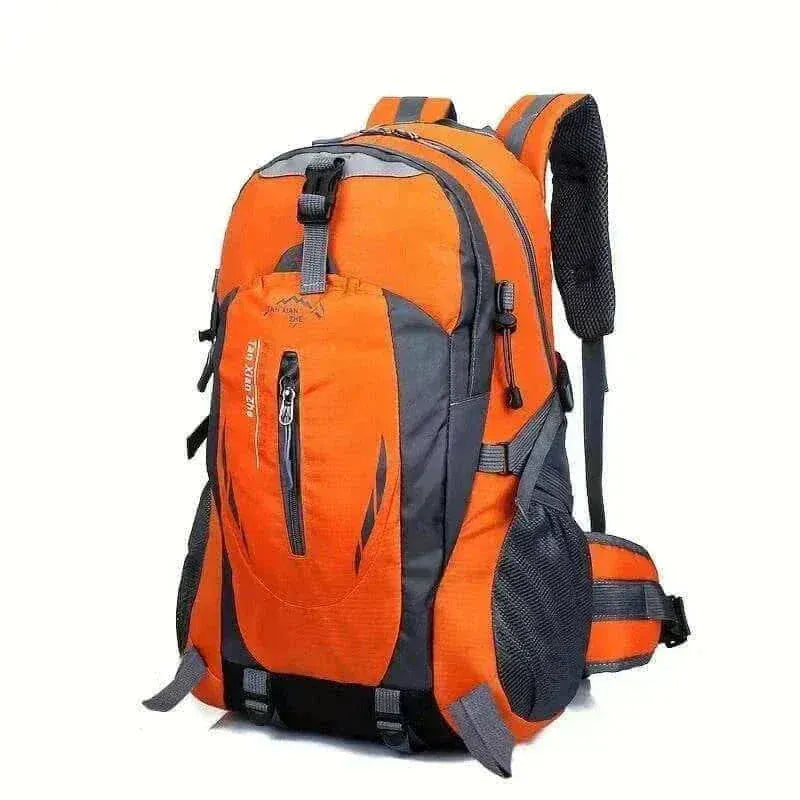 backpack uk offers Outdoor Orange Backpack Men's Large Capacity Travel 15kg