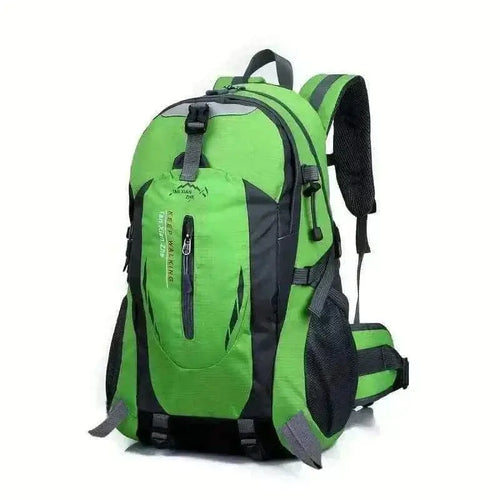 backpack uk offers Outdoor Green Backpack Men's Large Capacity Travel 15kg front View