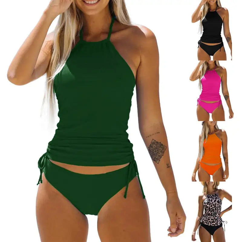best swimwear uk | Women's 2 Piece Outfits Swimwear Green