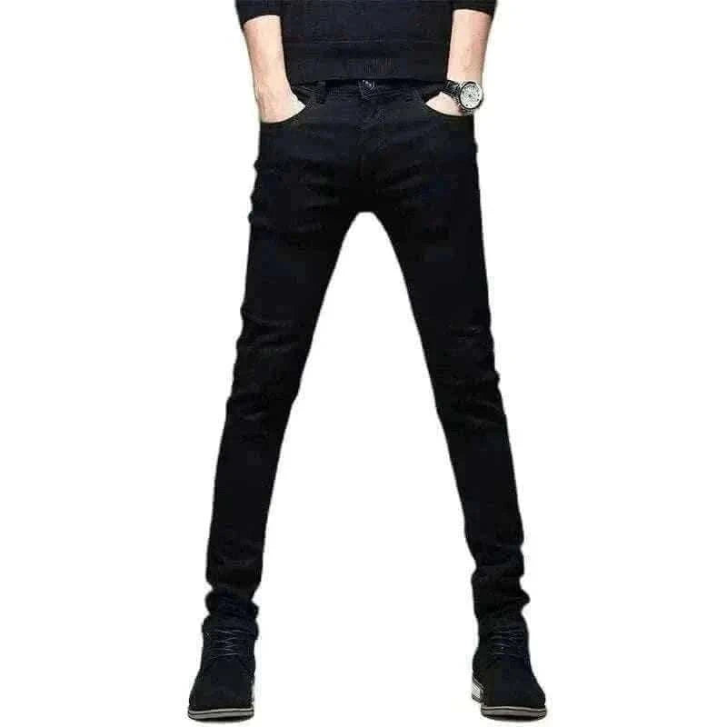mens jeans uk  -Black Ripped Jeans Casual Outfit.