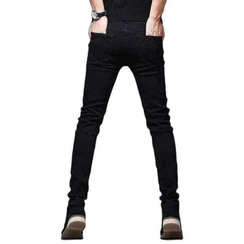 mens jeans uk  -Black Ripped Jeans Casual Outfit.