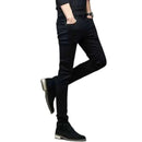 men's jeans-Black Ripped Jeans Casual Outfit.