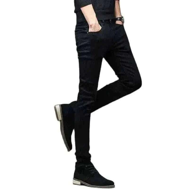mens jeans uk -Black Ripped Jeans Casual Outfit.