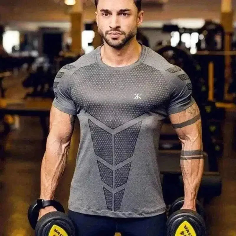 mens t shirts uk, BREATHABLE QUICK DRY FITNESS TOP.